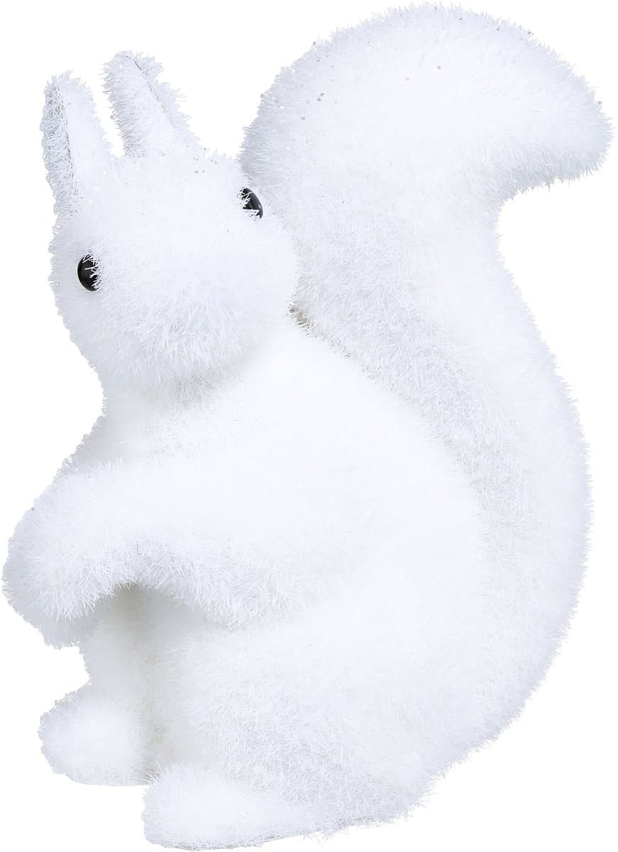 JJA - Witte eekhoorn decoratie 12 cm