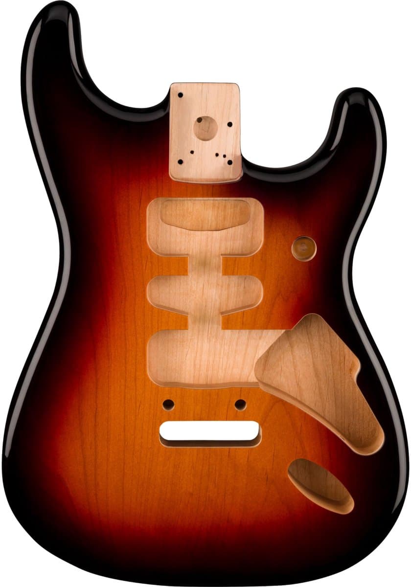 Fender Deluxe Series Stratocaster Alder Body HSH 3-Color Sunburst - Gitaaronderdeel