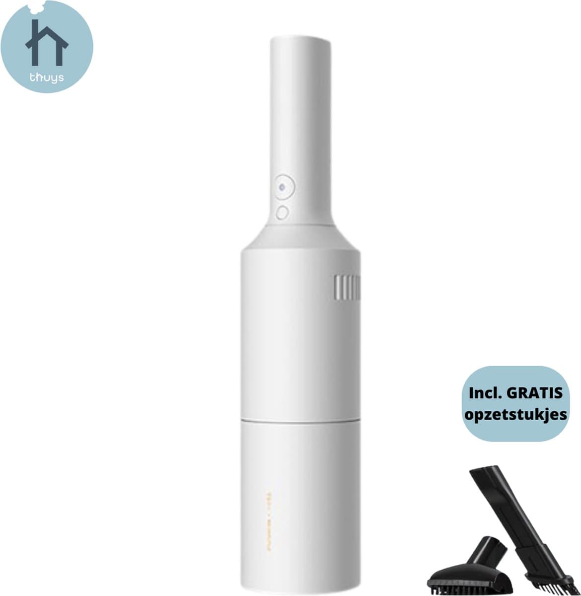 Thuys - Kruimeldief - Draadloze Handstofzuiger - Autostofzuiger - HEPA Filter - Luxe - LED Licht