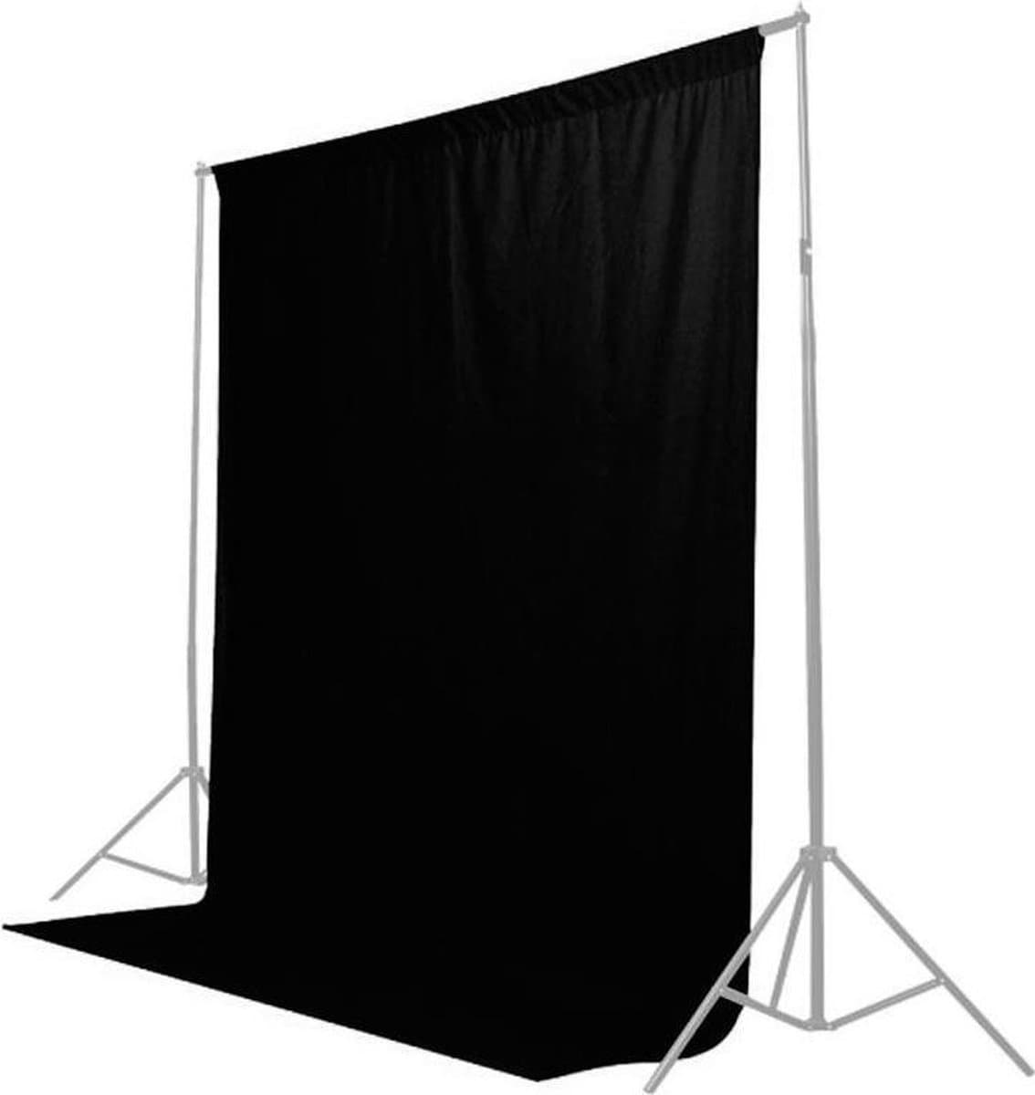Caruba Achtergronddoek 3x6m Zwart