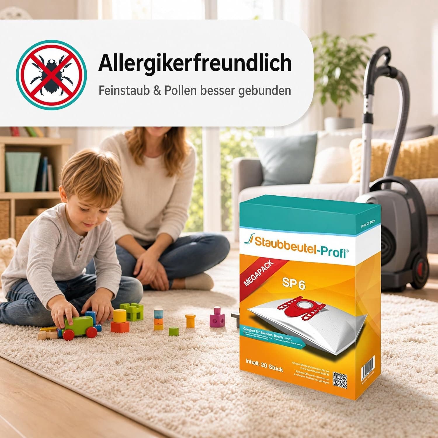 Stofzuigerzakken 20 stuks - Merkloos, compatibel met Siemens/Swirl