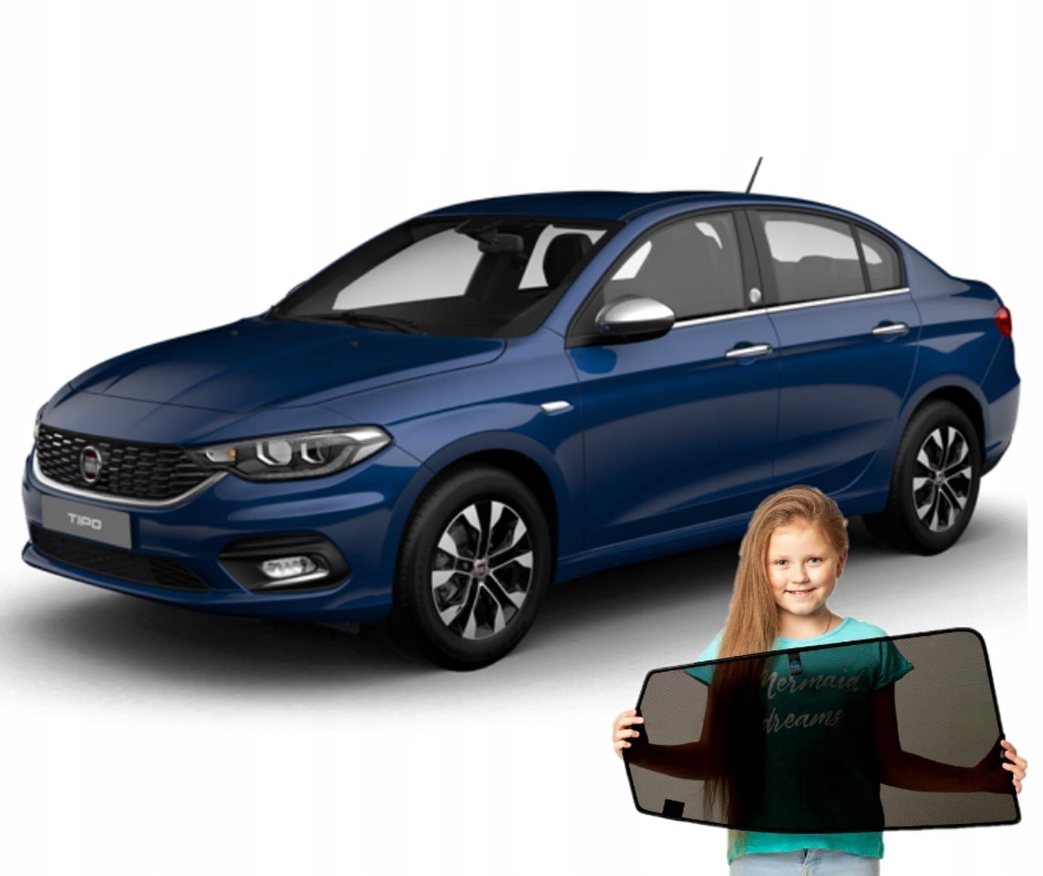 RayStop Zonneschermen Fiat Tipo Sedan (2015-) - Set Achterzijde