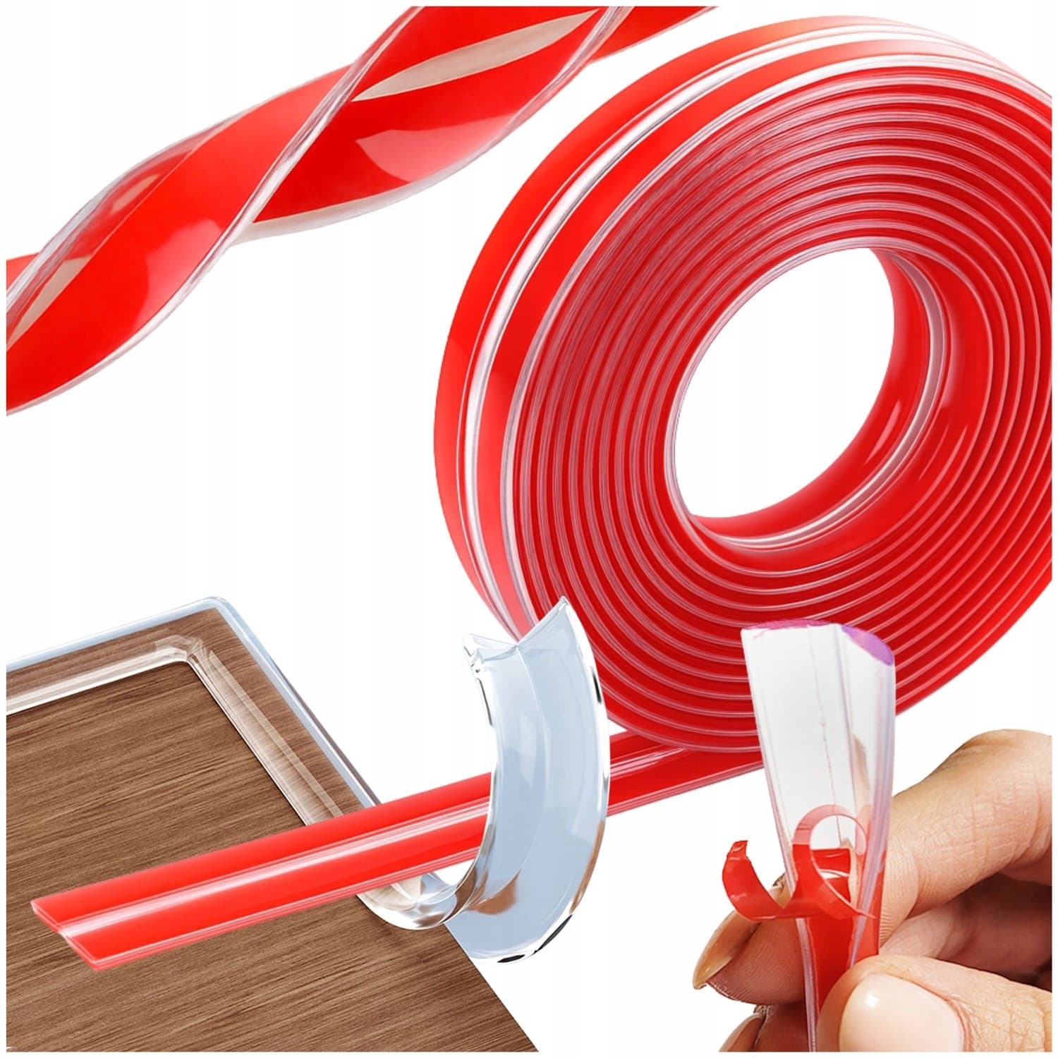 Transparante Hoekbescherming - 3m Zachte PVC Lijst voor Meubels