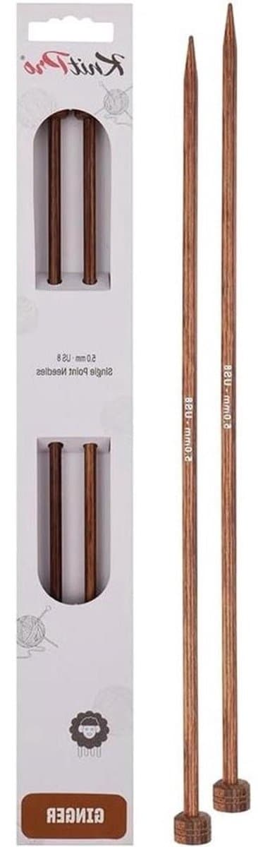 Breipennen Hout - Breinaalden Set - Handwerken Hobby - Perfect Taps Toelopende Punten - 5mm - Geassorteerd