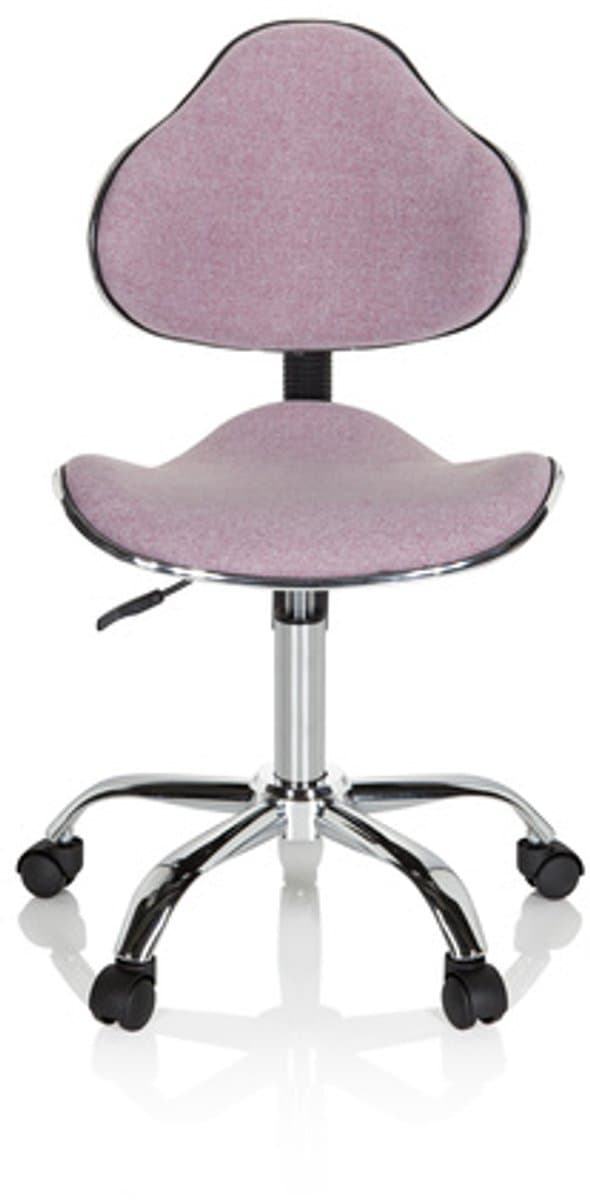 Kinder bureaustoel KIDDY GTI-3 stof roze hjh OFFICE