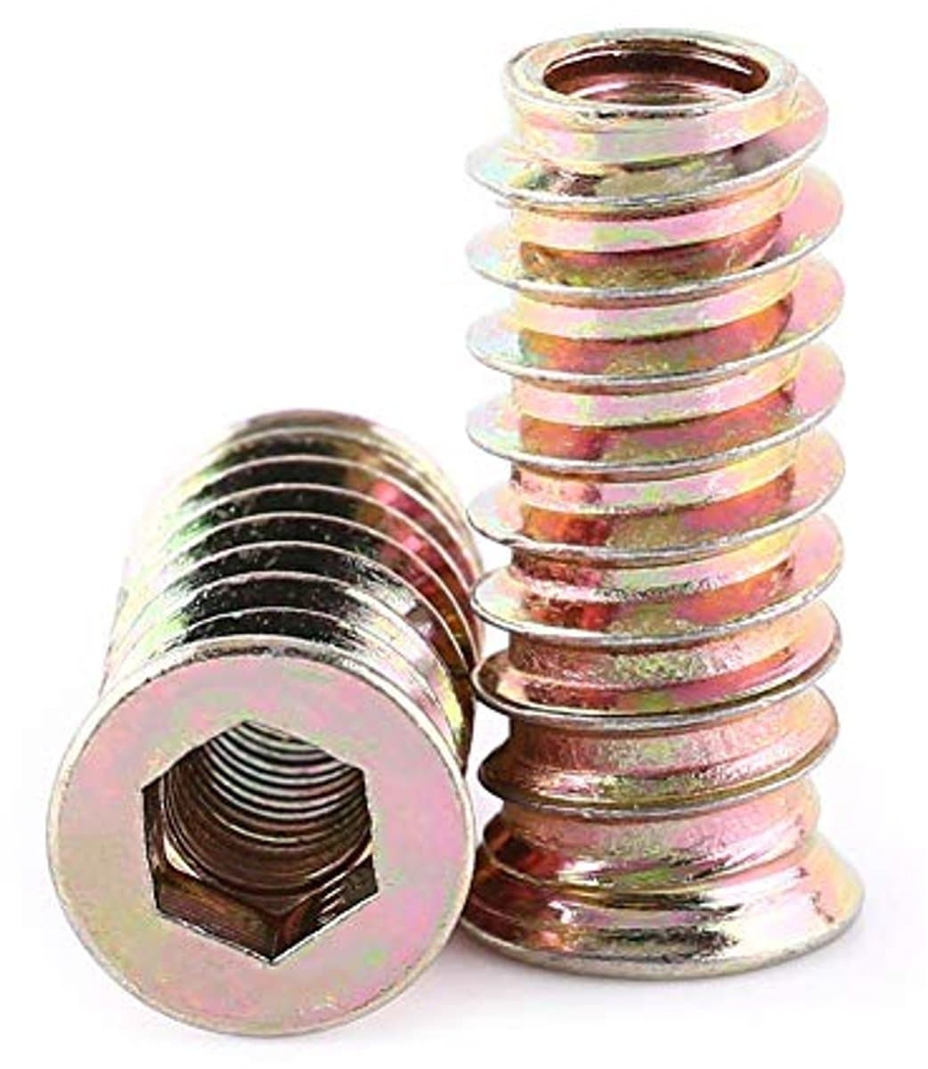 Assortiment Inzetmoeren met Schroefdraad voor Houten Meubels - 20 Stuks