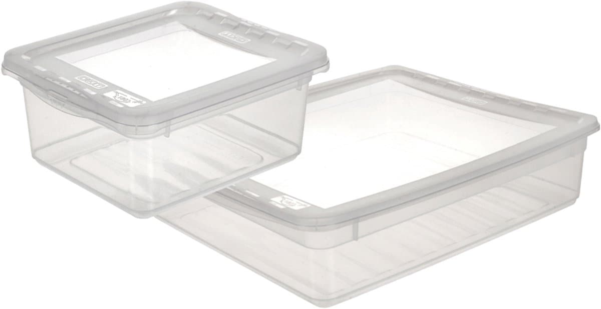 Clearbox Met Deksel 59x39x35 - 52 L Bea Transparant Keeeper 10583