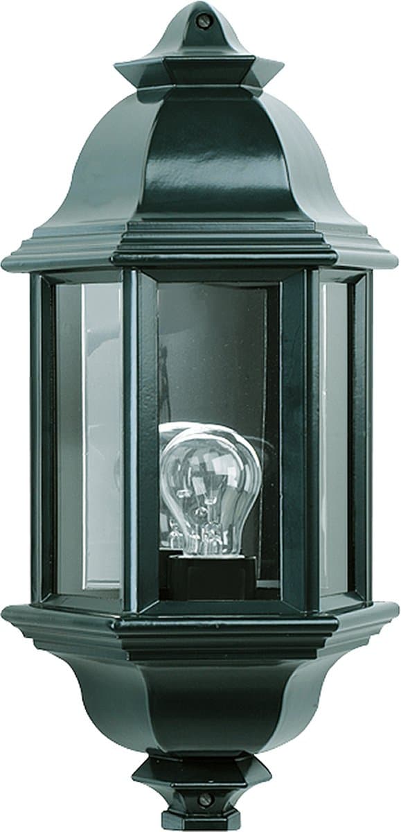 KS Verlichting - wandlamp - Turijn 1 - buitenlamp - E27 - glas - klassiek - aluminium - groen