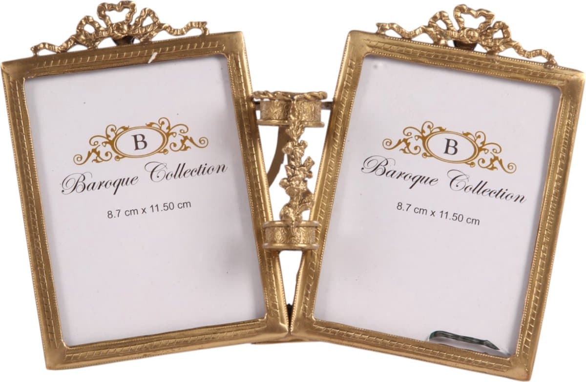 Baroque - Fotolijst - Fotolijst Collage 9x12 cm - Goud - Brass - Staand - 17x24x8 - Brass