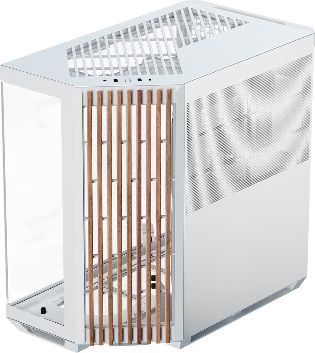 APNX V1-W-WT-v1 Midi Tower Wit, Hout