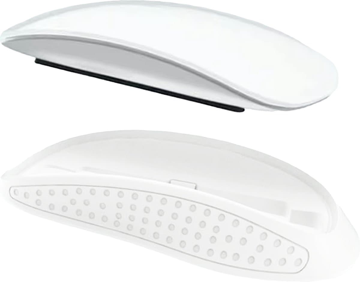 Ibley Muisgreep voor Apple Magic Mouse 2/3 wit - Ergonomische grip - Beschermhoes - Meer comfort en grip - Voor Magic Mouse 2e & 3e generatie