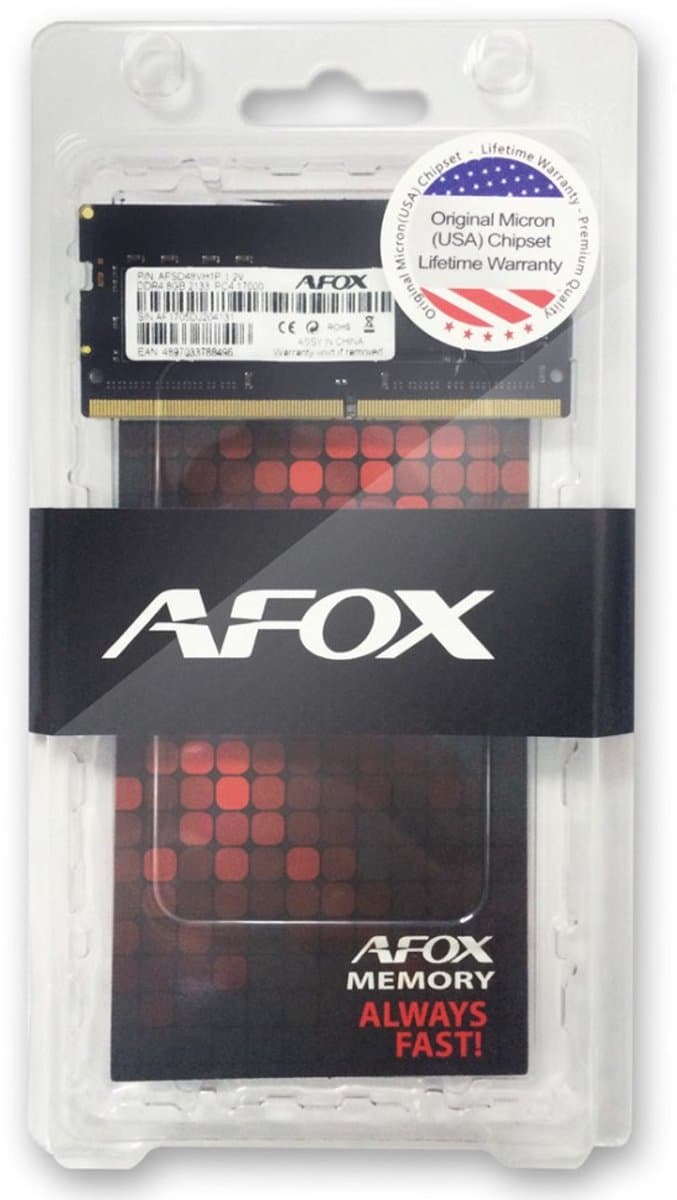 AFOX SO-DIMM Serie - Laptop DDR4 Geheugen - 8GB - 3200MHz