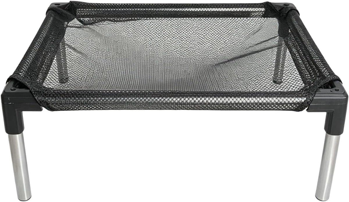 Verhoogd Hondenbed - Mesh Hangmat - Buiten Rusten - Wasbaar Ontwerp - 55 x 10 x 10 cm - Grijs