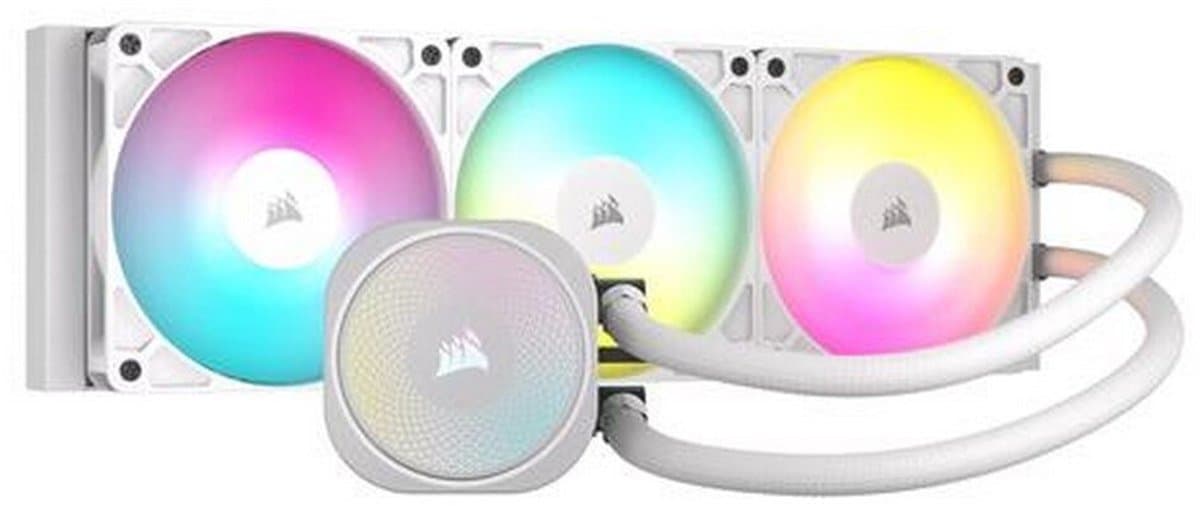 Corsair Nautilus 360 RS ARGB vloeistofkoeler voor processor, alles-in-één, wit, 1 stuk