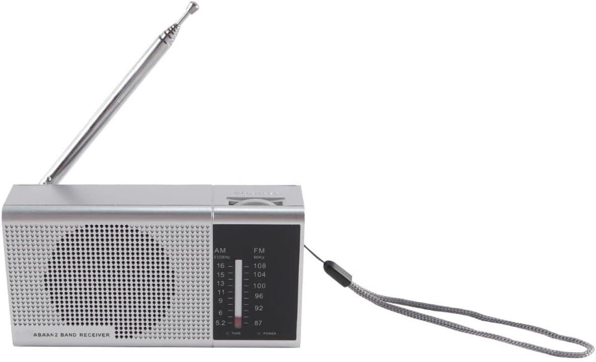 Dailygoods- Draagbare Radio - Noodradio - AM/FM Ontvanger - Eenvoudig te Bedienen - Ideaal voor Senioren - Werkt op Batterijen