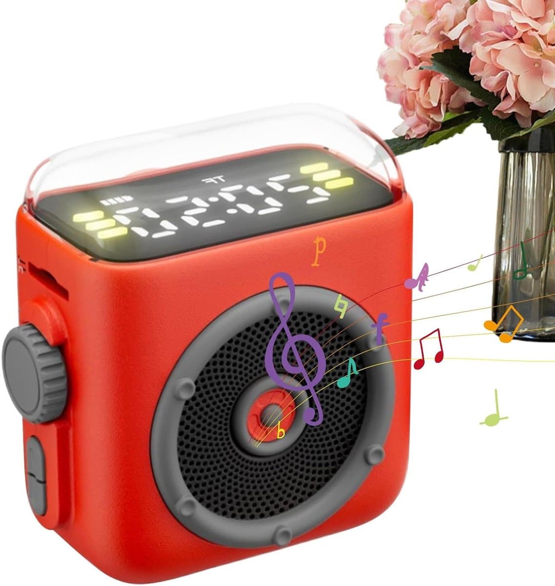 Draagbare Luidspreker - Reisluidspreker Geluidsmachine - Muziek Luisteren Buiten - Magnetische Bevestiging Clip - 9.4 x 4.5 x 9.4 cm
