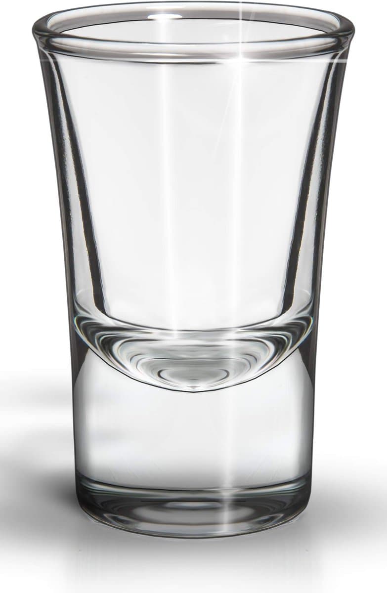 Shotglaasjes Set - 12 Stuks - 2 cl - Vaatwasserbestendig - Transparante Borrelglaasjes - Voor Tequila, Likeur & Shots