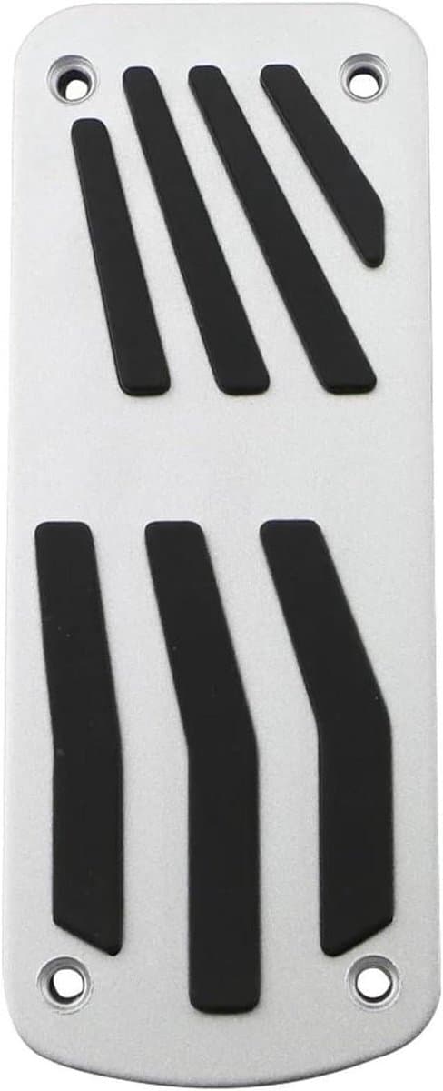 Auto Pedaalhoezen - Antislip Pedaal Covers - Verbeteren Rijveiligheid - Aluminium Rubber Combinatie - Voor Peugeot 2008 - Zwart en Zilver
