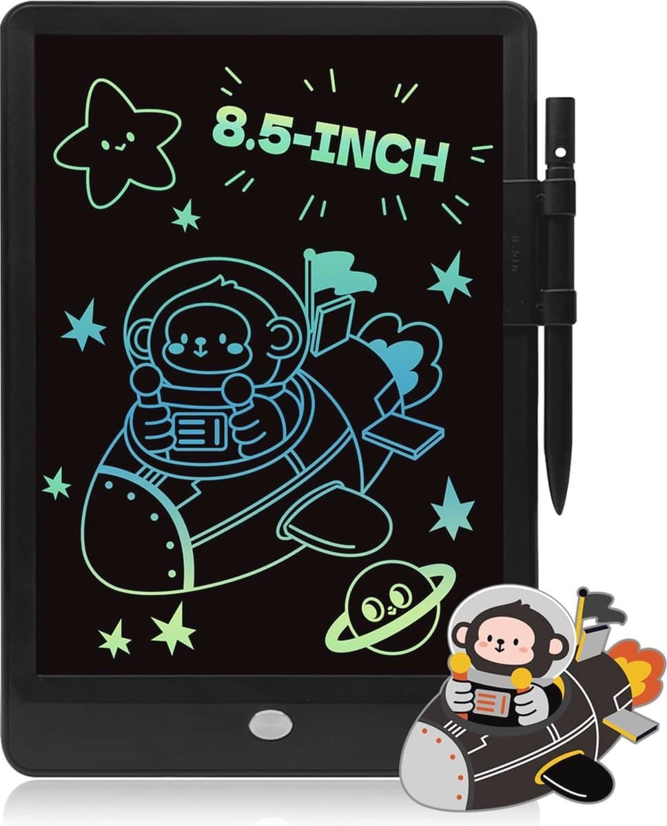 LCD Schrijftablet 8,5 Inch voor Kinderen - Herbruikbaar en Wisbaar Tekentablet - Perfect Verjaardagsspeelgoed 3-8 Jaar