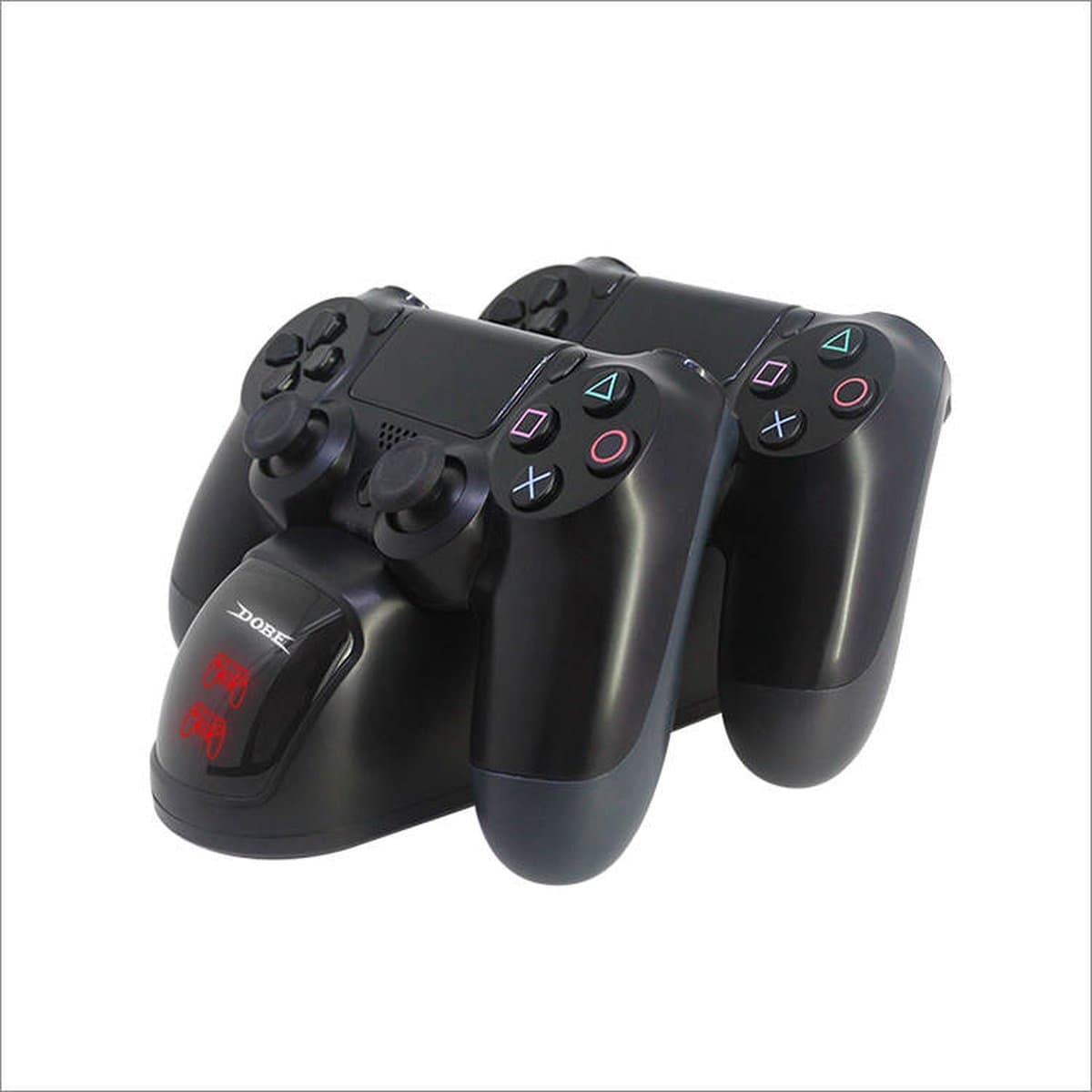 Playstation 4 Charging Station - Oplaadstation - Dual Controller - Docking Station - PS4 - Oplader twee PS4 Dual Controllers - Zwart PS4 DualSense draadloze controller - oplader PS4 - LED indicatie - Dual charge