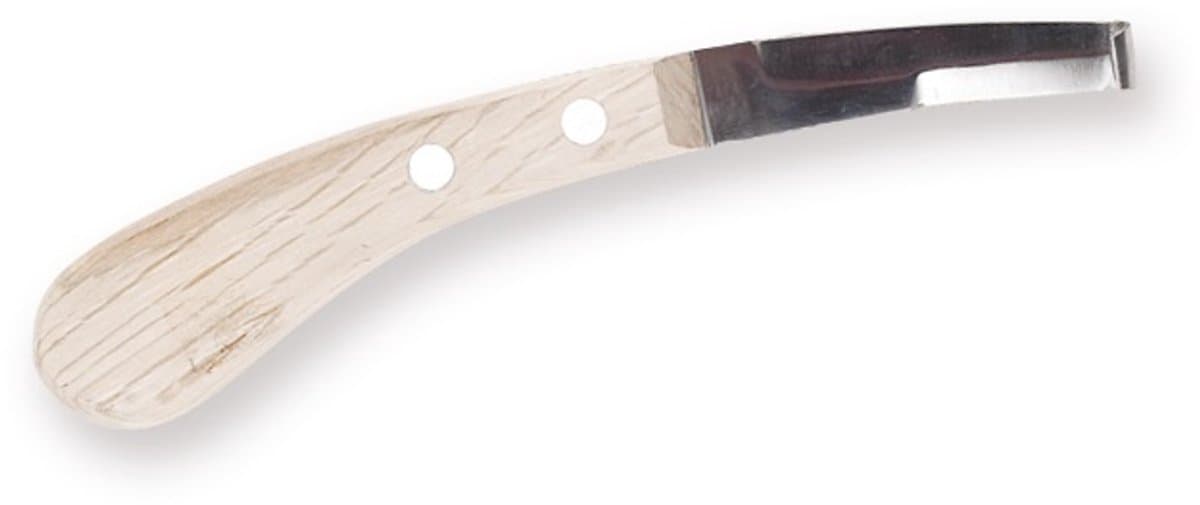 S2g Hoefmes Dubbelzijdig 21 Cm Staal/hout Zilver/naturel