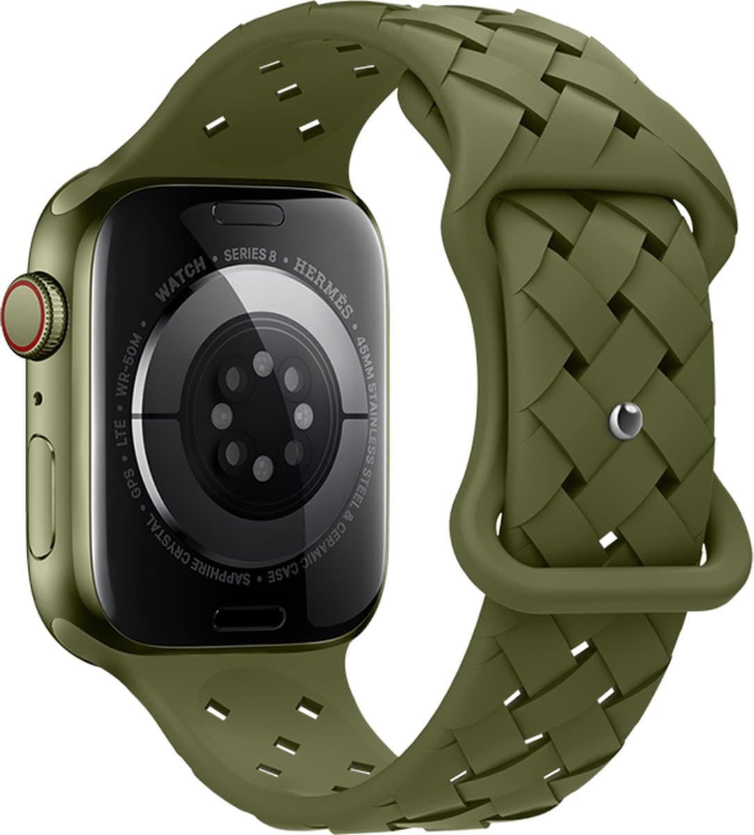 Hoco Flexible WA 16 Watch Bandje - Geschikt voor Apple Watch 1 / 2 / 3 / 4 / 5 / 6 / 7 / 8 / 9 / SE / Ultra - 38MM / 40MM / 41MM - Groen