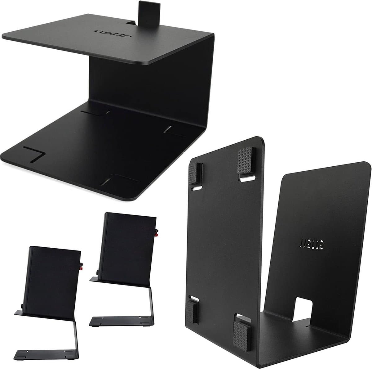Monitor Stand Speakers 100% Carbon Steel Black - Enhance Sound Quality speaker stands for table monitor