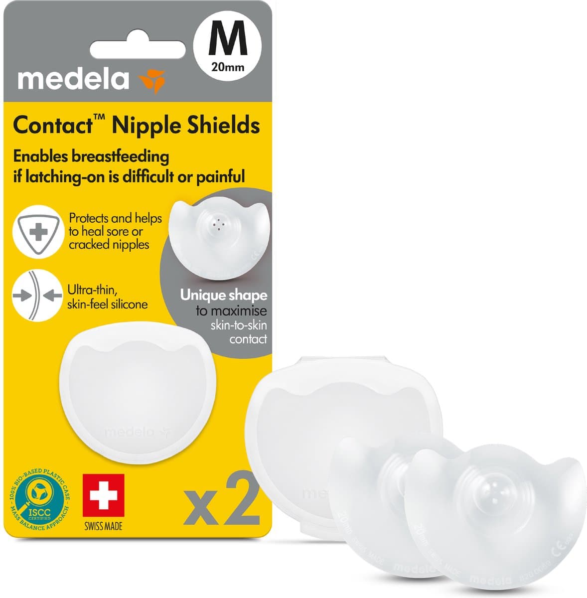 Medela Contact Tepelhoedjes Maat M - 20 mm - 2 stuks