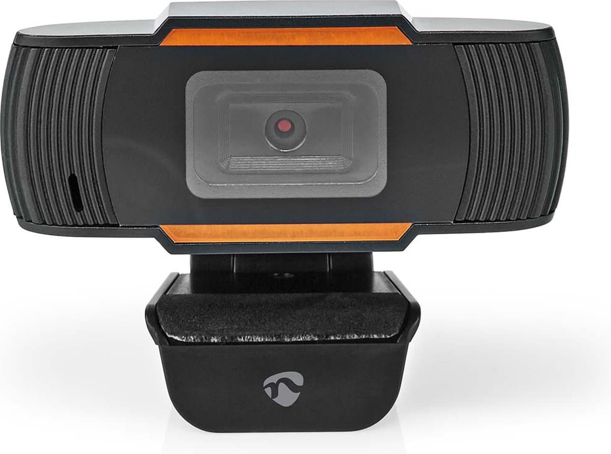 Nedis Webcam - Full HD@30fps - Vaste Scherpstelling - Ingebouwde Microfoon - Zwart