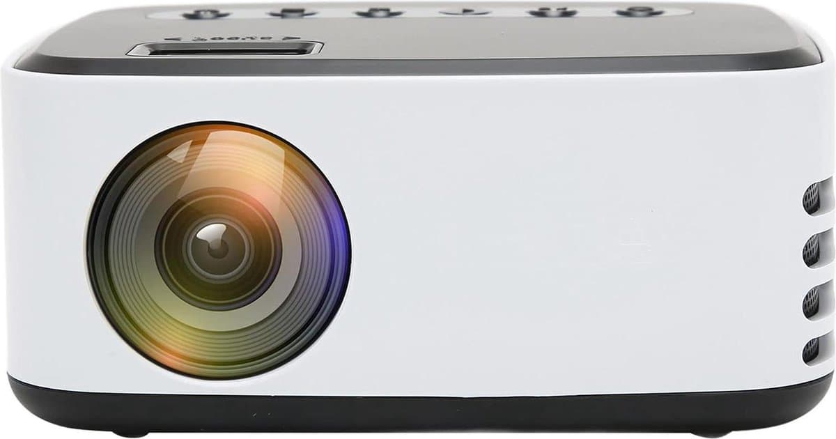 Draagbare Filmprojector HD 1080P Buiten-thuisbioscoop WIFI Draadloze Schermprojectie voor Smartphone - Mini projector .