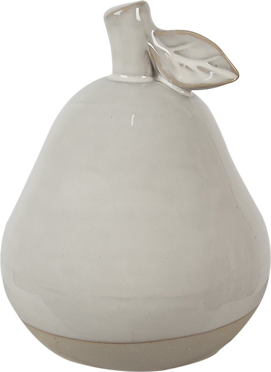 Clayre & Eef Decoratie Peer 16 cm Beige Porselein