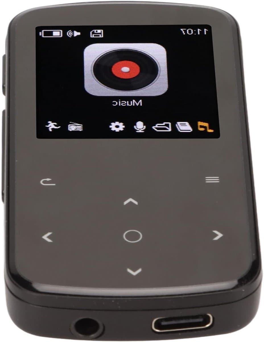 Mini MP3-speler - Muziekspeler Digitale Audio Speler - Sport en Fitness - Intelligente Ruisonderdrukking - 32 GB - Zwart