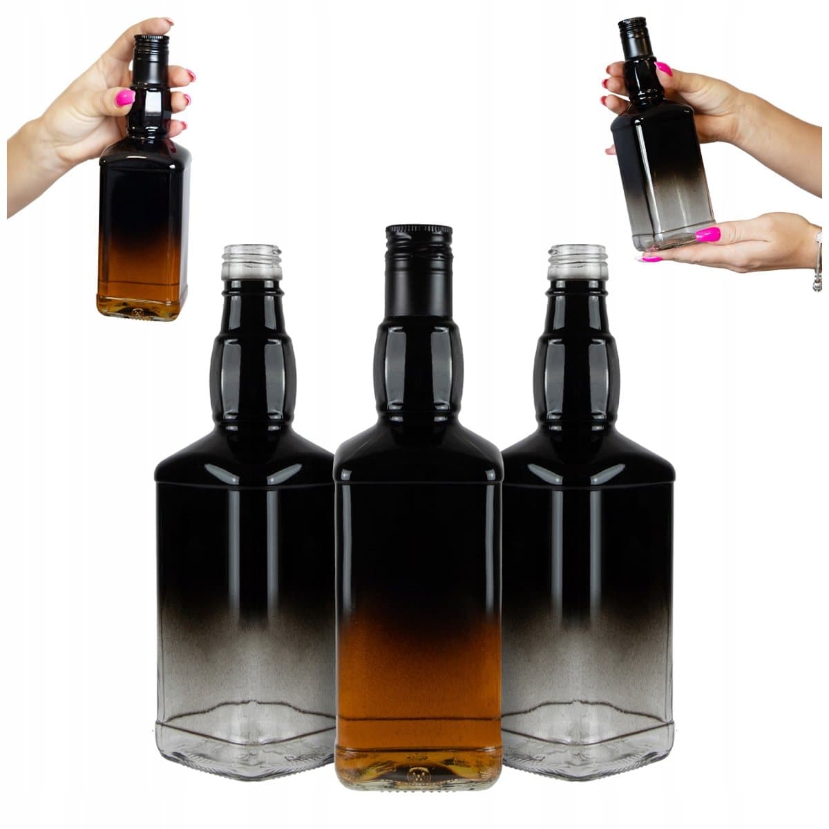 Bimberek Daniels - Flessen - 500 ml - Ombre Glas - Whisky