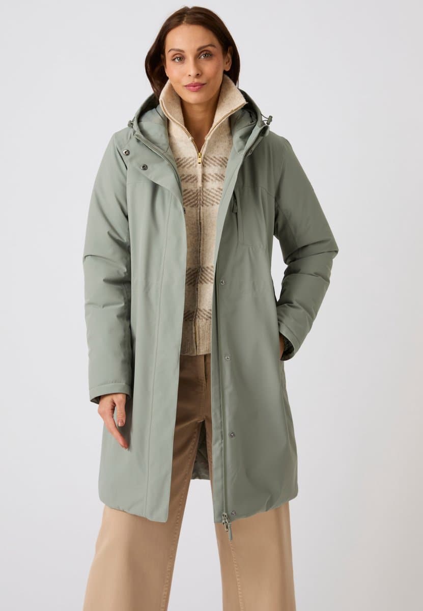 Damart - Parka RainProtect van Damart Thermolactyl - Dames - Groen - 54-56 (XXL)