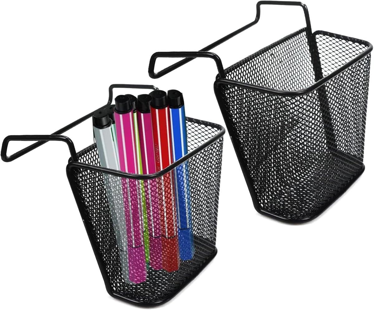 Kantoor Organizer - Opberger Kast - Werkplek Ordenen - Mesh Ontwerp - 13 x 7 x 10 cm - Zwart