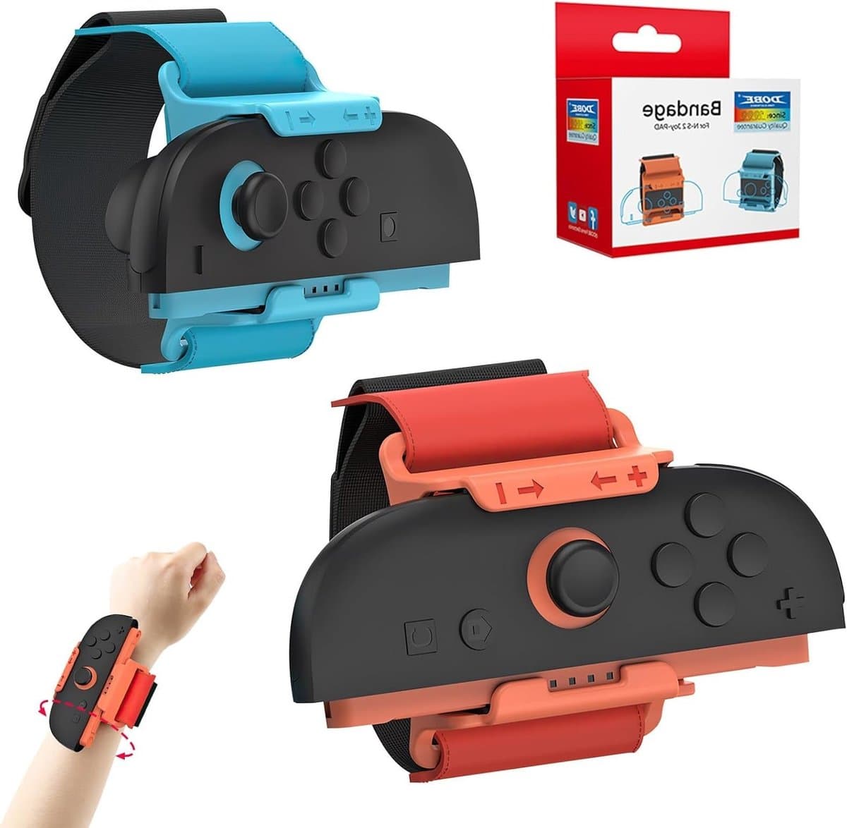 Armband Grip voor Switch 2 Controller - 2 Stuks, Ideaal voor Just Dance 2025, Verbeter je Spelervaring en Comfort
