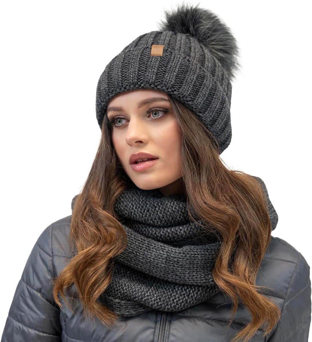 Dames wintermuts - Warme muts - Buitenactiviteiten - Zachte fleece voering - One size - Zwart