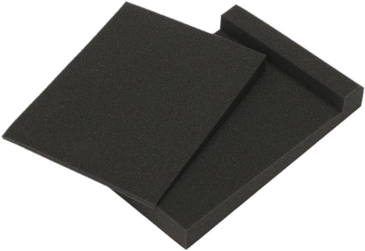 Luidspreker Isolatiepads - Geluidsdempers Studio - Verbeter Geluid - Hoge Dichtheid Schuim - 30x17x4cm - Zwart