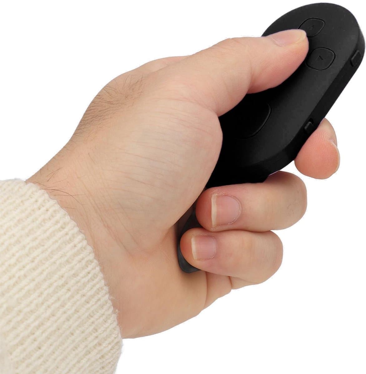 Dailygoody - Scrollende Afstandsbediening - Bluetooth App Page Turner - Oplaadbare Remote Clicker - Zwart - Geschikt voor Smartphones en Tablets - Ide..