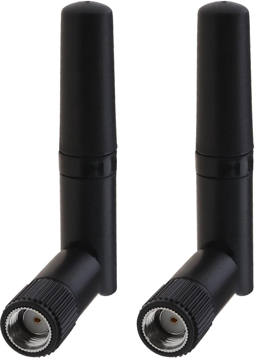 Dailygoody - WiFi-antenne - Dual Band - 2.4GHz 5.8GHz - Mini-formaat - Draadloze antenne - Geschikt voor PC en Gaming - 2 stuks