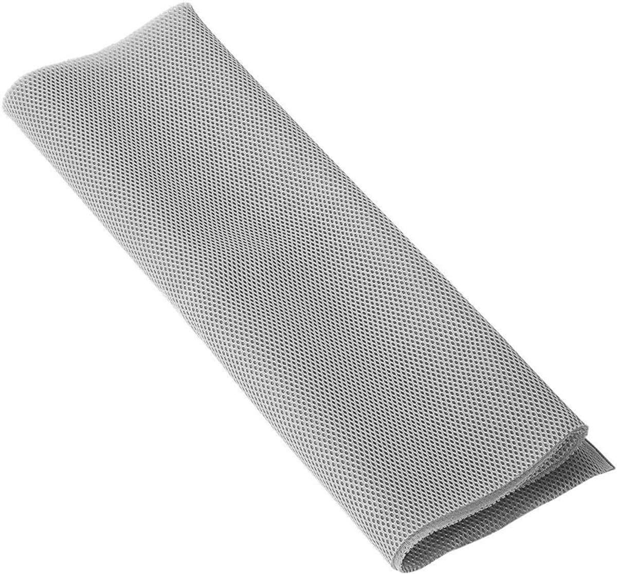 Luidsprekerstof voor optimale geluidskwaliteit, 1,4 m x 0,5 m, stofdicht afdekking, beschermdoek voor luidsprekers, grill en stereo mesh, ideaal voor studio's en podiumgeluidssystemen (grijs)