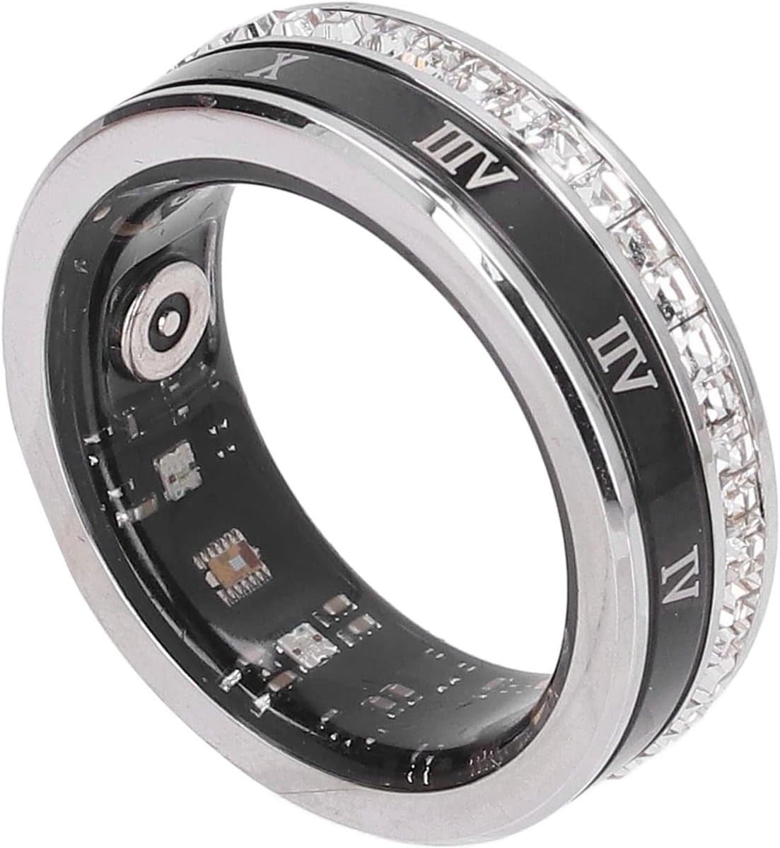 Slimme Ring - Fitness Tracker - Dagelijkse Activiteiten - IP68 Waterbestendig - 18mAh Batterij - Zilver