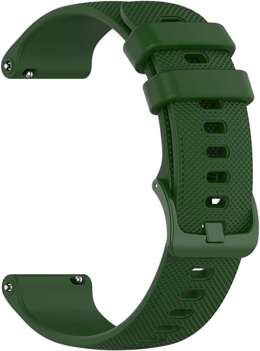 Silicone Horlogebanden 20mm - Snelle Bevestiging, Waterdichte Vervangbanden voor Smartwatches, Geschikt voor Mannen en Vrouwen, Groen, 18mm, 20mm, 22mm