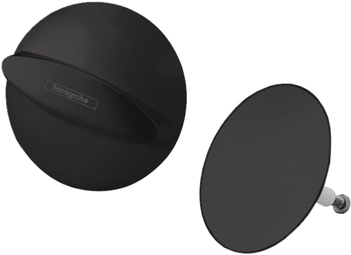 Hansgrohe Universeel Flexaplus afbouwdeel v. badafvoer- en overloopcombinatie mat zwart