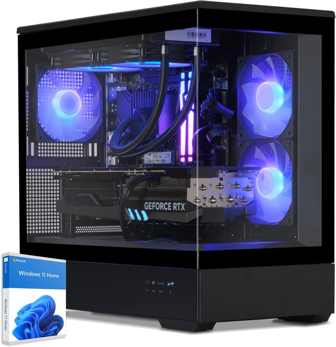 Sedatech Advanced Gaming PC Waterkoeling Full Vision • AMD Ryzen 9 7900X 12x 4.7GHz • Geforce RTX5060 • 32Gb DDR5 • 2Tb SSD M.2 • WiFi • Bluetooth, USB C • Windows 11 • Desktop computer