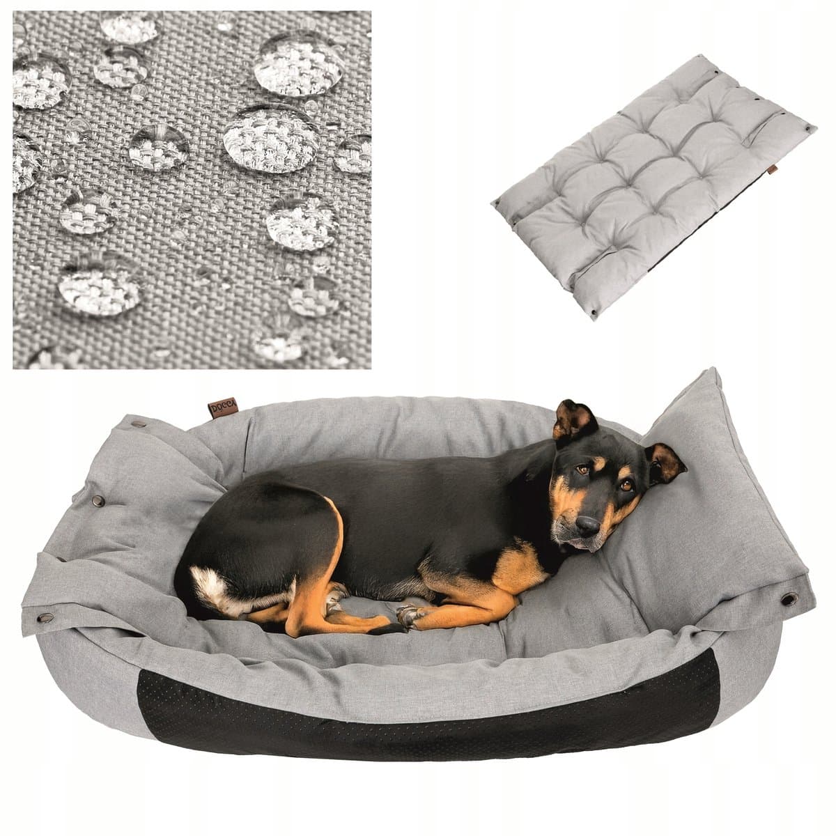 Hondenbed 2-in-1: Comfortabele Matras & Knus Nest - Maat L