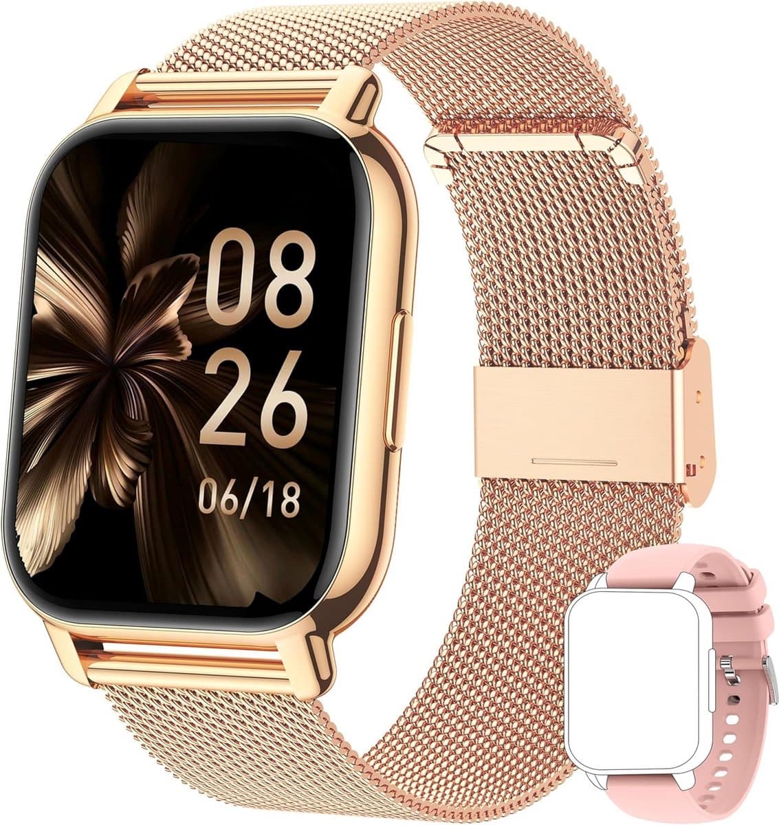 Smartwatch met Bellen en Gezondheidsmonitoring voor Dames en Heren