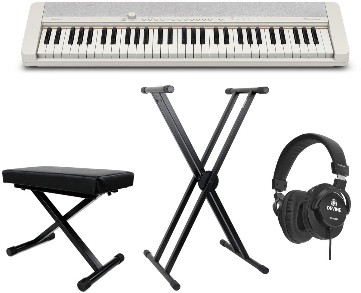 Casio CT-S1 WE Casiotone keyboard starterset Deluxe