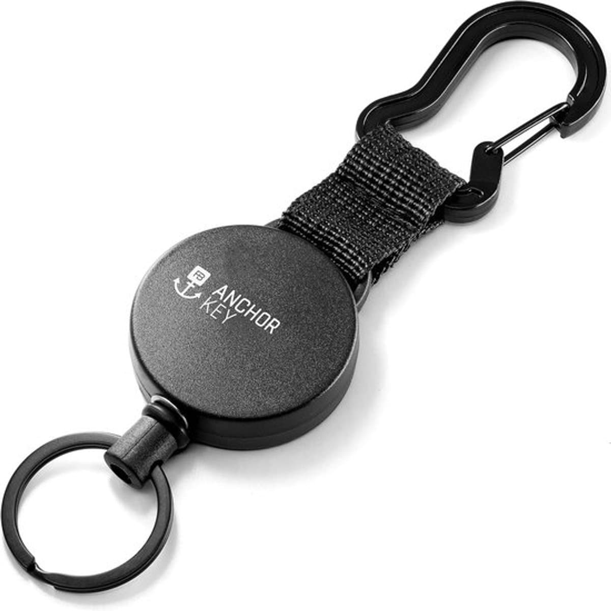 Stunq® Duurzame, Uitneembare Sleutelhouder met Verlengbaar Stalen Kabel en Touw - Voor ID-kaarten en Pasjes
