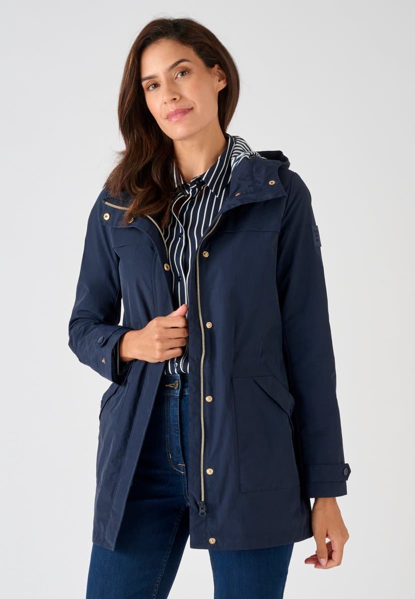 Damart - Parka lichtgewicht - Dames - Blauw - 46-48 (L)